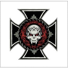 Nášivka kríž s ozdobou veľká